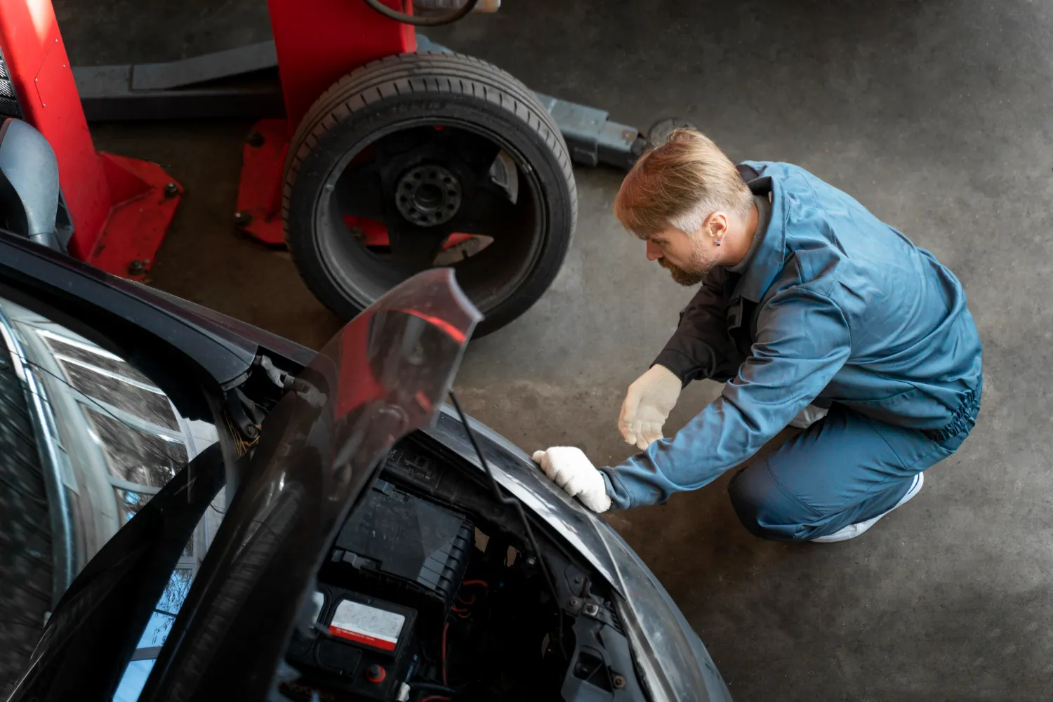Car tyre replacment